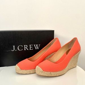J. Crew Seville Espadrille Wedges Rose Blossom 6.5
